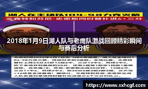 2018年1月9日湖人队与老鹰队激战回顾精彩瞬间与赛后分析